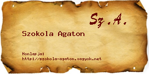 Szokola Agaton névjegykártya
